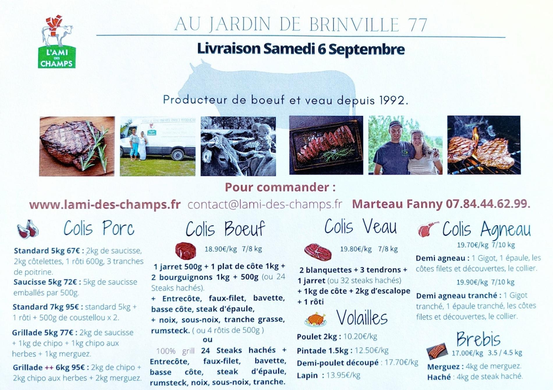 Vente de VIANDE - DIRECT ELEVEUR