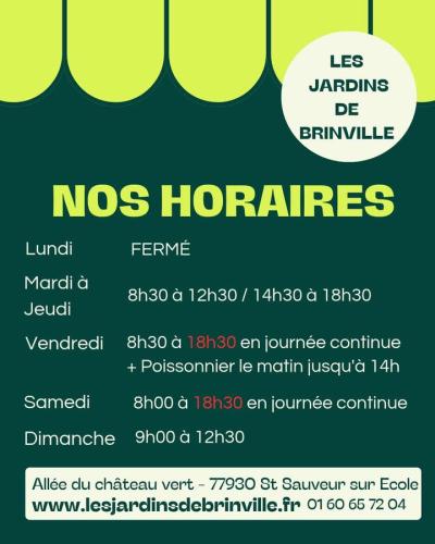 HORAIRES D'HIVER